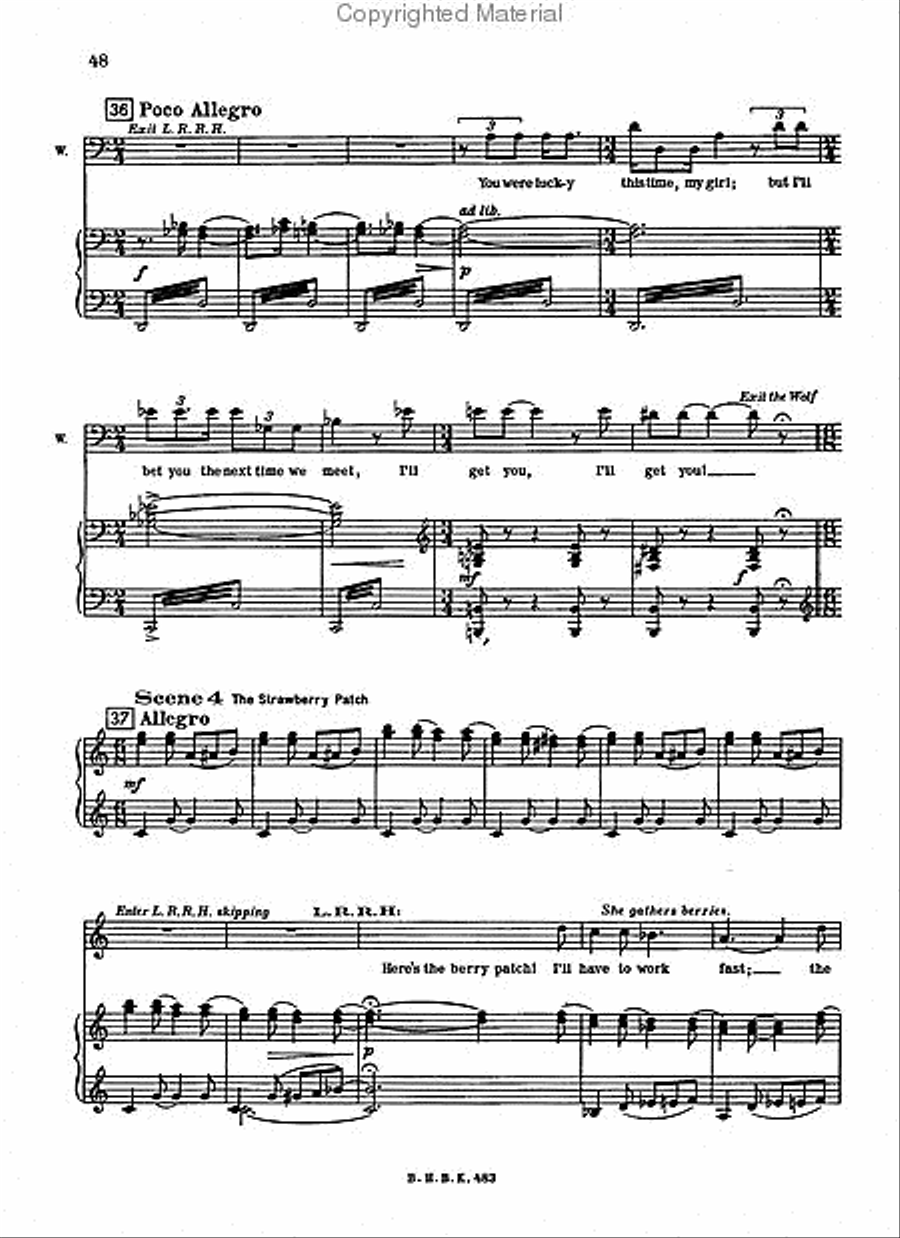 Little Red Riding Hood Choir scores gallery preview page 5