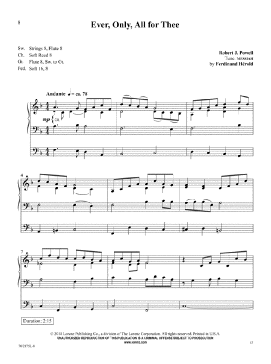 The Sacred Organ Library, Vol. 5 Organ Solo scores gallery preview page 6