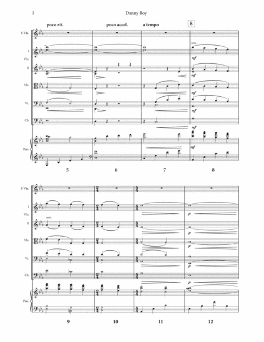 Danny Boy - Violin, Piano, and String Orchestra image number null