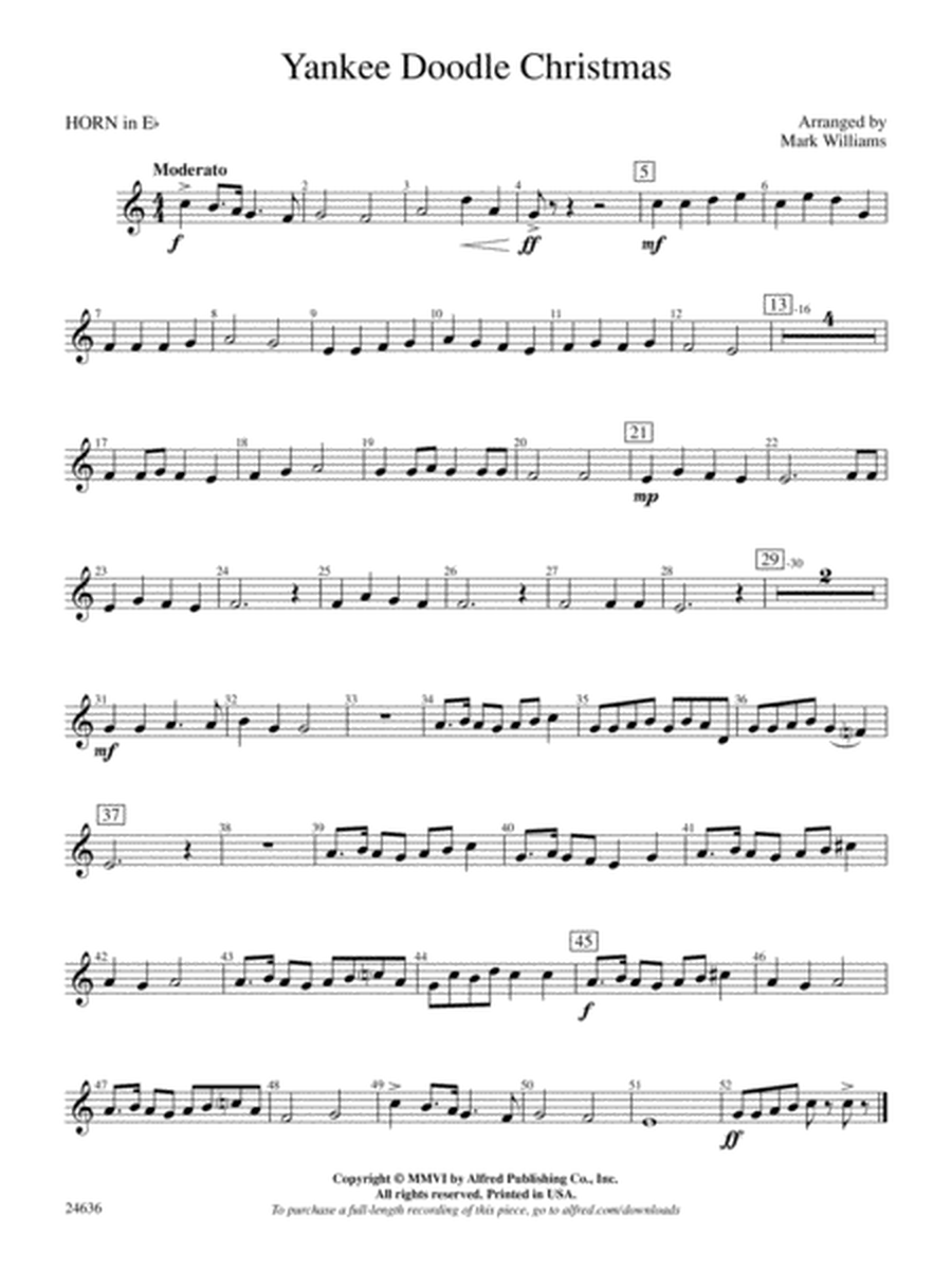 Yankee Doodle Christmas: (wp) 1st Horn in E-flat