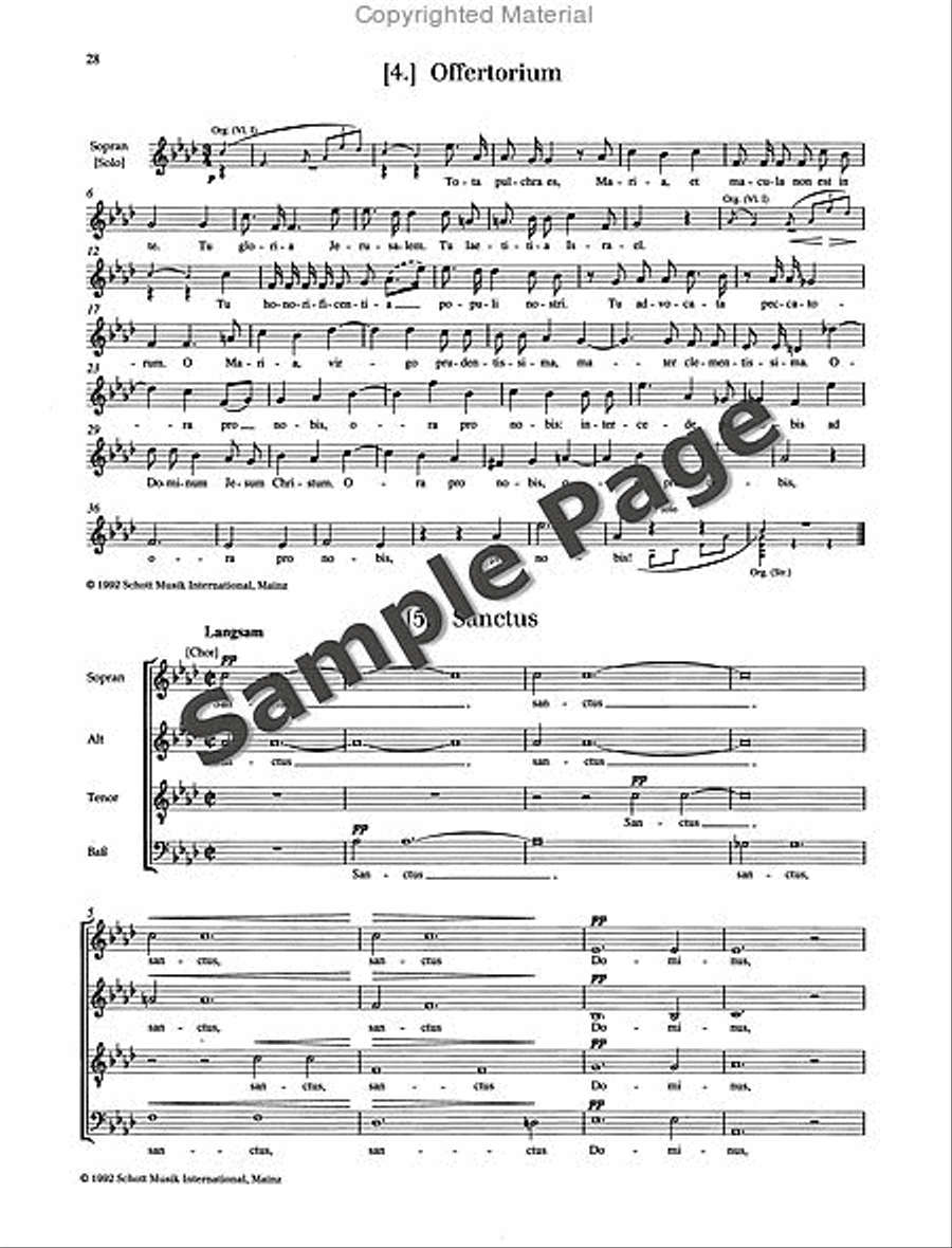 Missa Sacra Op. 147 4-Part scores gallery preview page 29