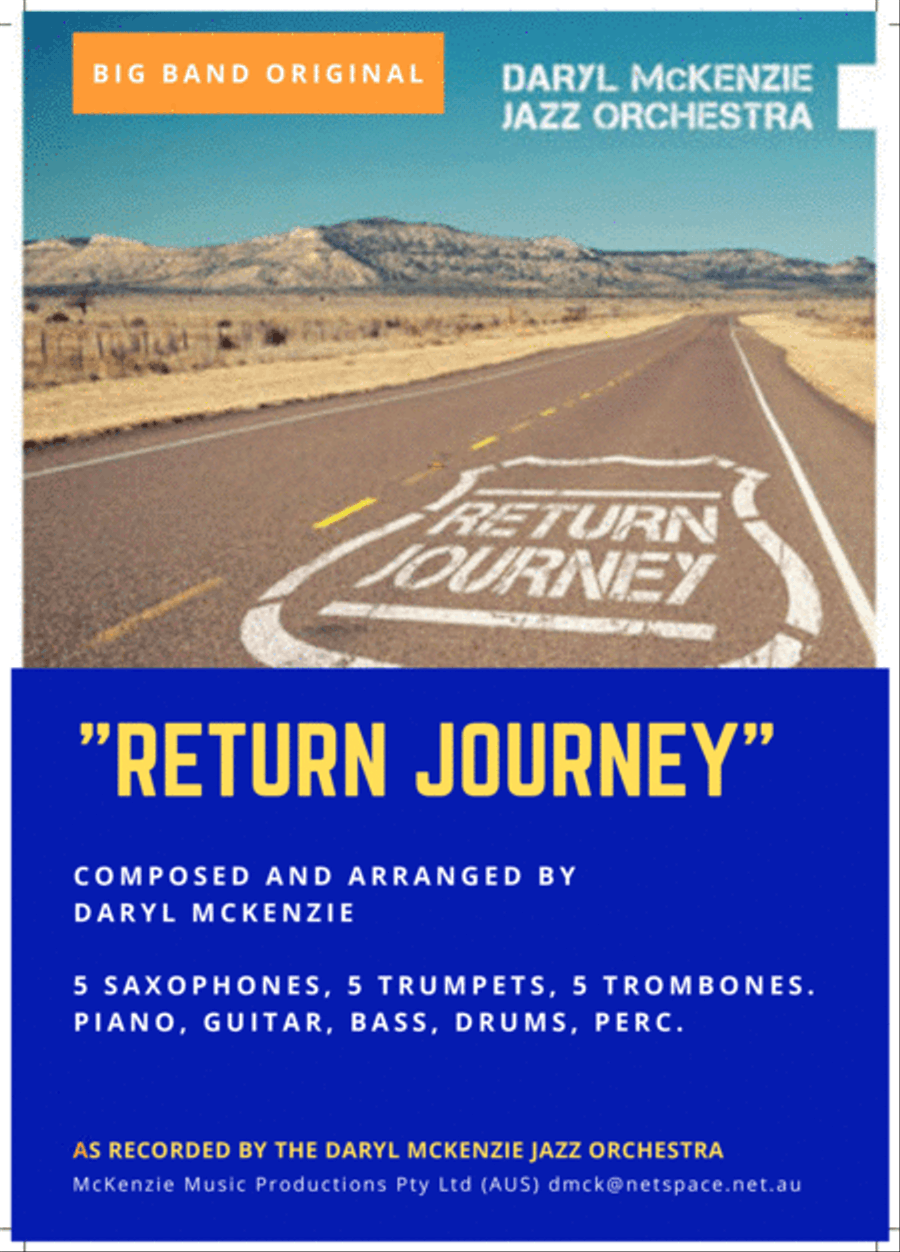 Return Journey - Big Band original by Daryl McKenzie Jazz Ensemble scores gallery preview page 1