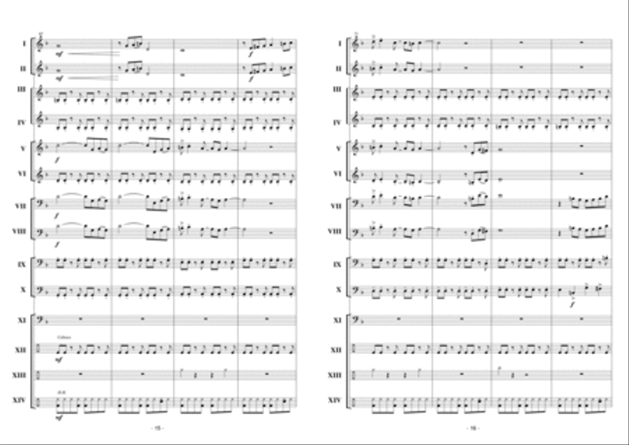 Slow Motion Concert Band scores gallery preview page 9
