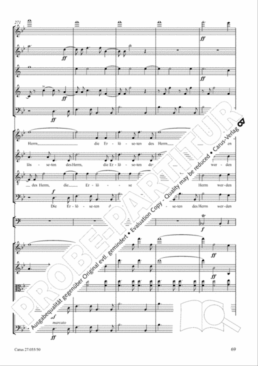 Ein Deutsches Requiem (German Requiem) 4-Part scores gallery preview page 76