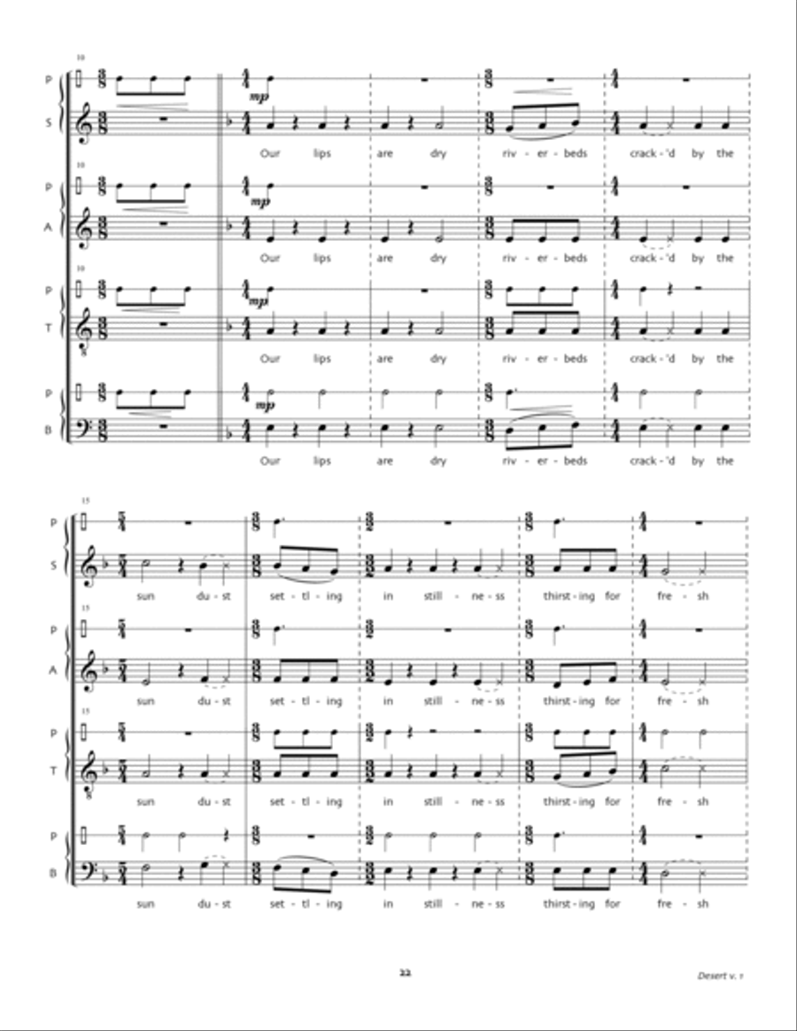 Desert Desert 4-Part scores gallery preview page 5