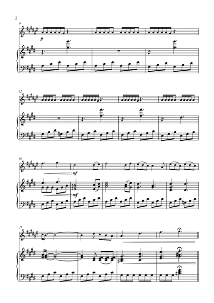 Golden Hour Trumpet Solo scores gallery preview page 2