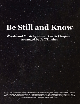 Book cover for Be Still And Know