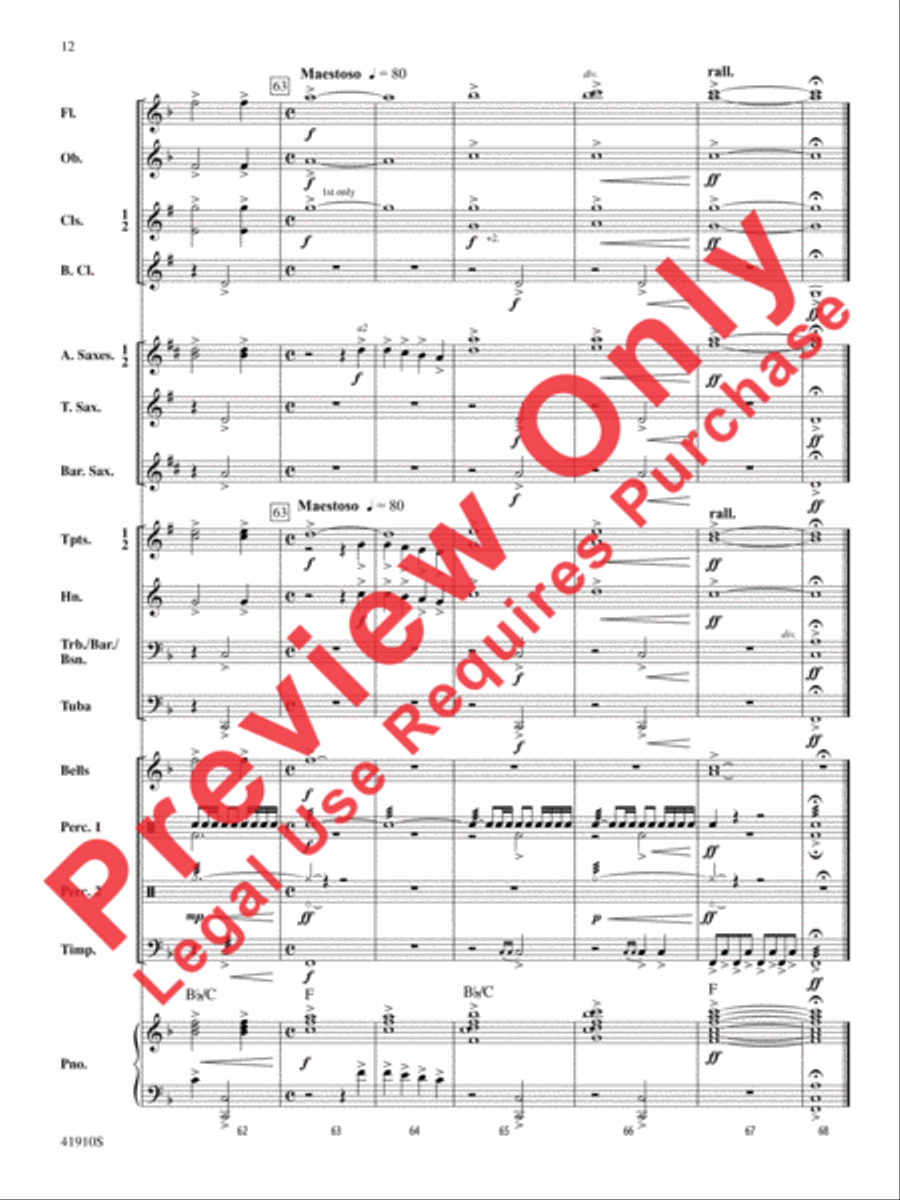 The Spirit of Thanksgiving Concert Band scores gallery preview page 13