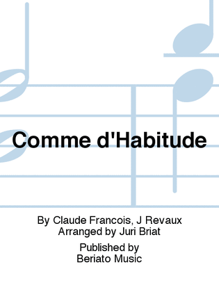 Book cover for Comme d'Habitude
