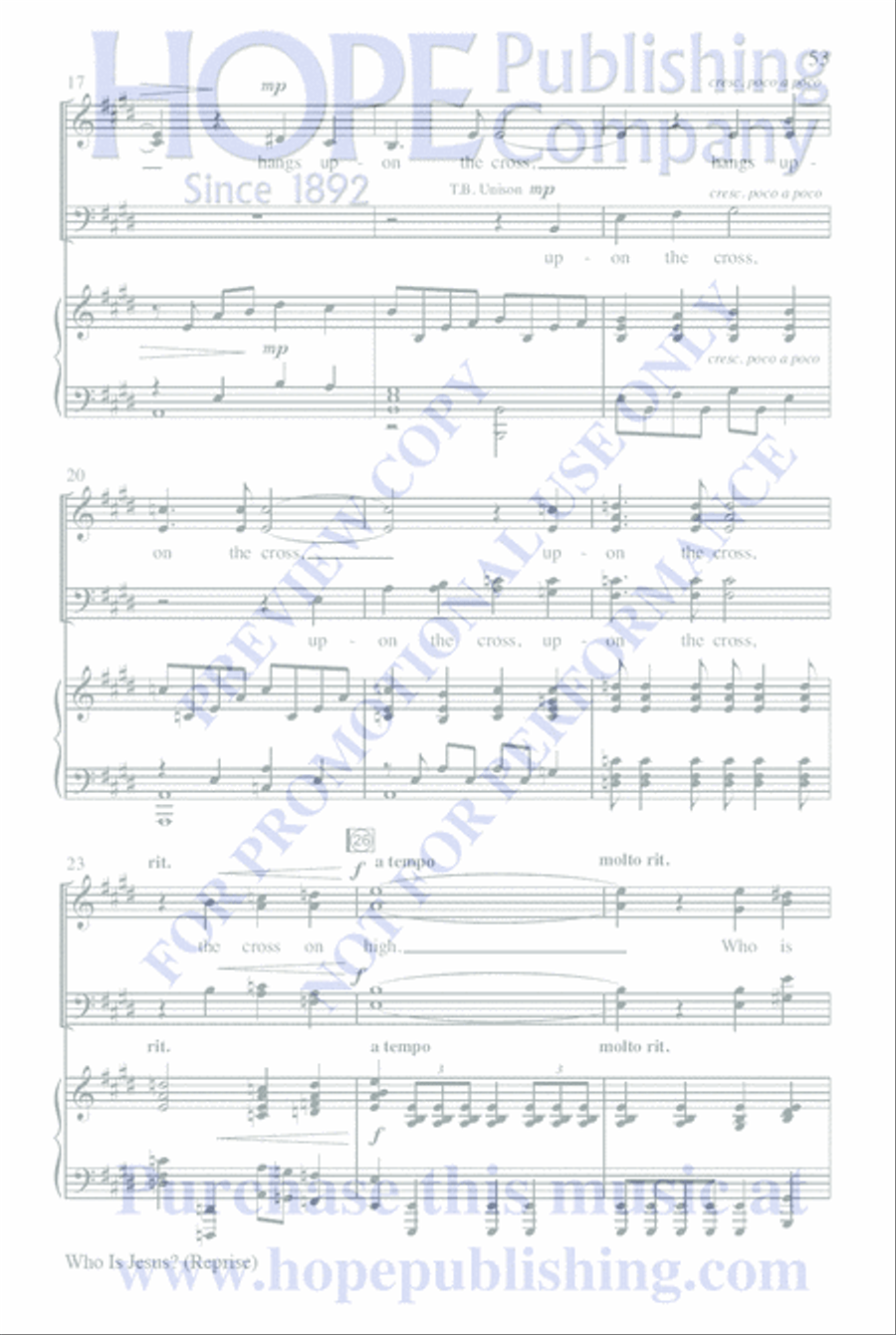 Who Is Jesus? 4-Part scores gallery preview page 77