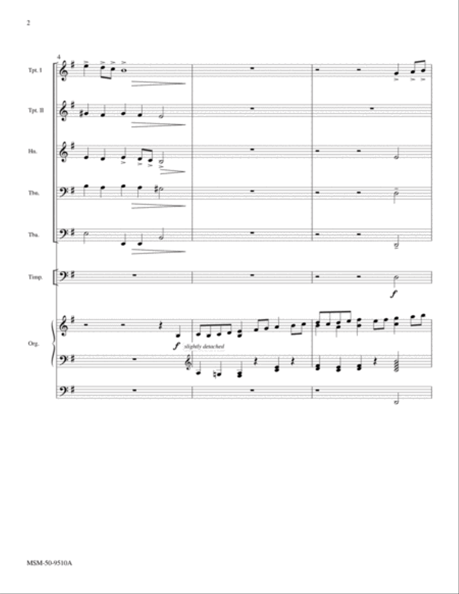 O for a Thousand Tongues to Sing Choir scores gallery preview page 2