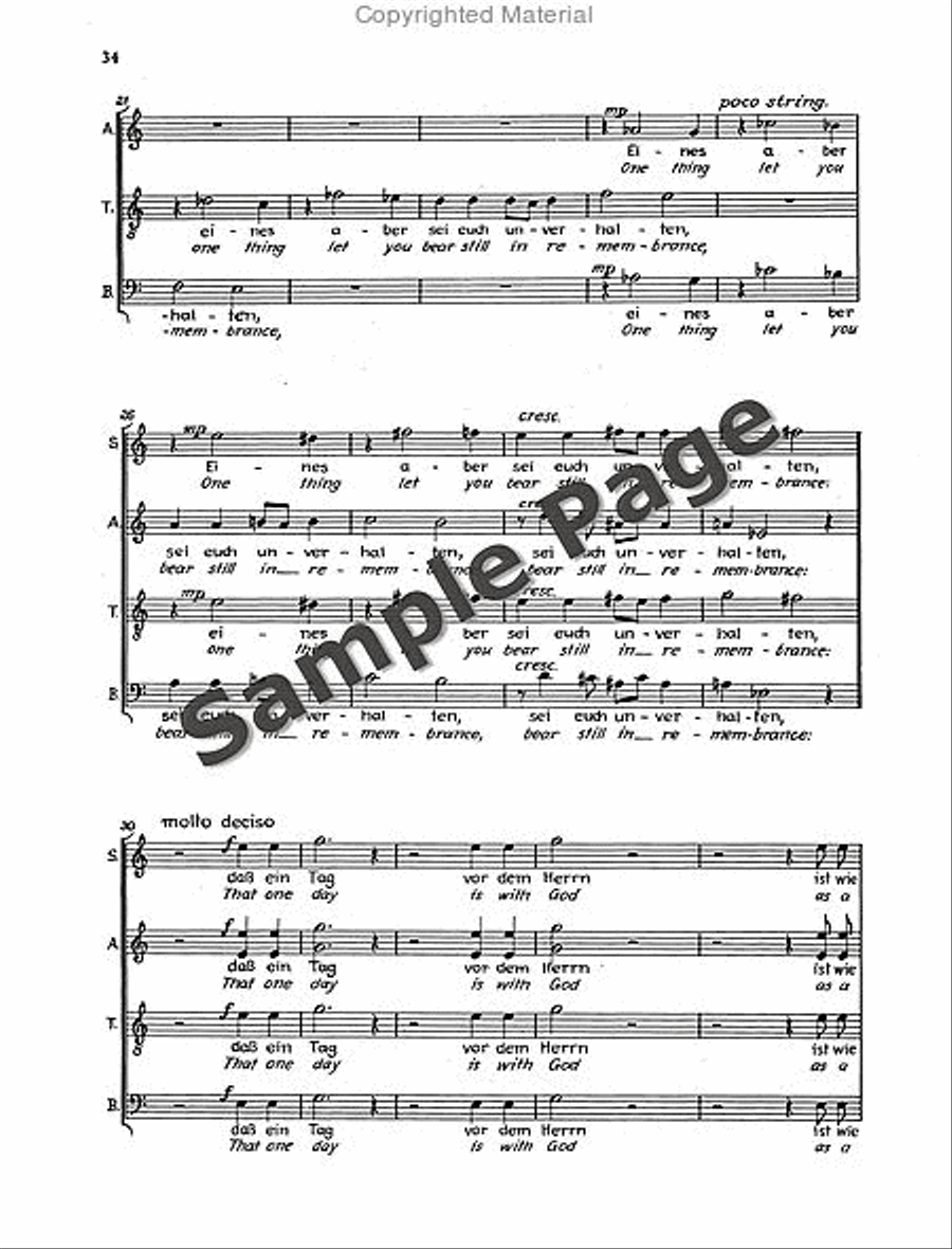 Der Tod Zu Basel Vocal Score 4-Part scores gallery preview page 37
