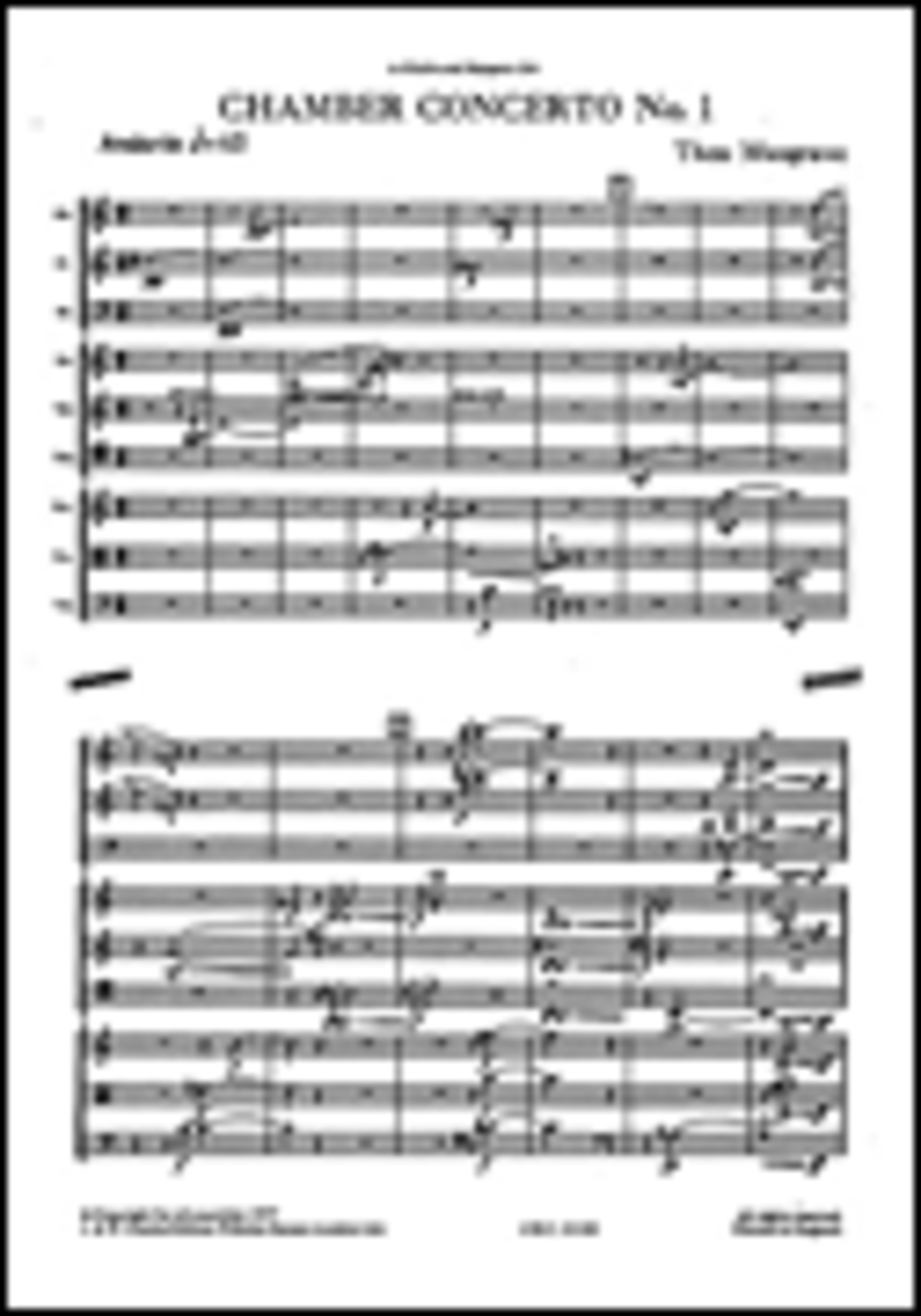 Thea Musgrave: Chamber Concerto No.1 For Nine Instruments (Full Score) Orchestra scores gallery preview page 1