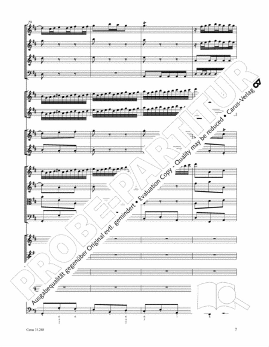 Christmas oratorio (Weihnachtsoratorium, Teile I-III) 4-Part scores gallery preview page 17