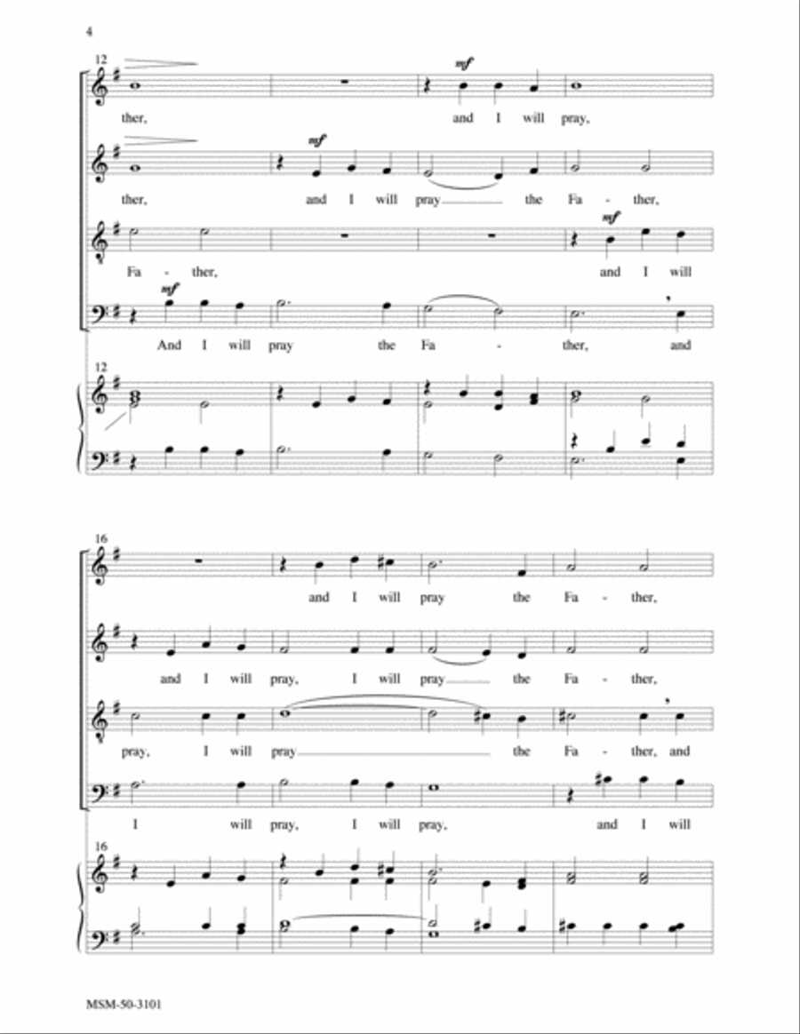 If You Love Me 4-Part scores gallery preview page 3