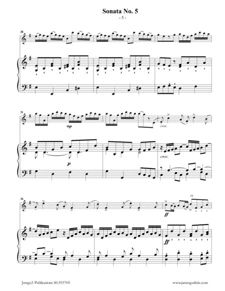 Vivaldi: Sonata No. 5 for Piccolo & Piano image number null