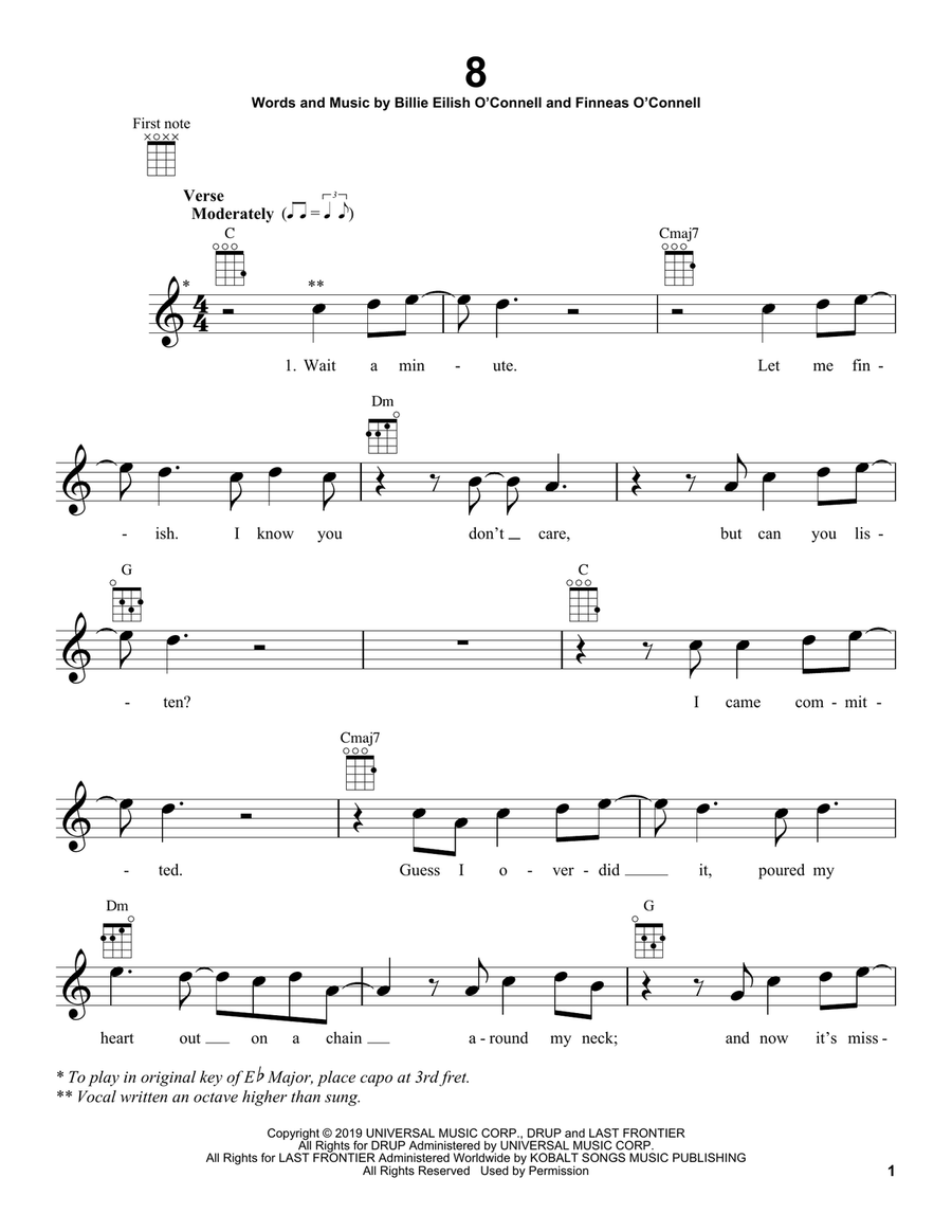 8 8 Ukulele scores gallery preview page 1