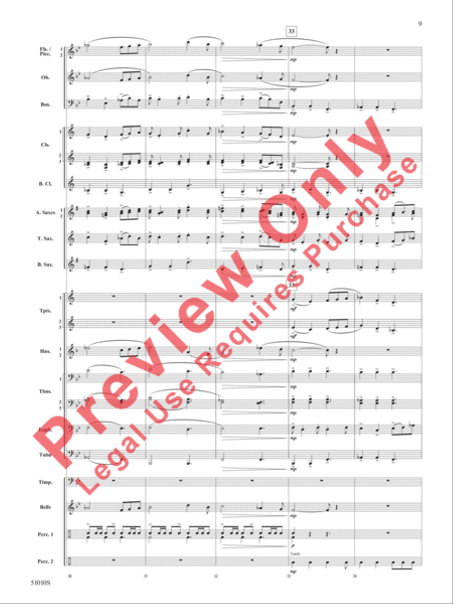 Sentinel Concert Band scores gallery preview page 10