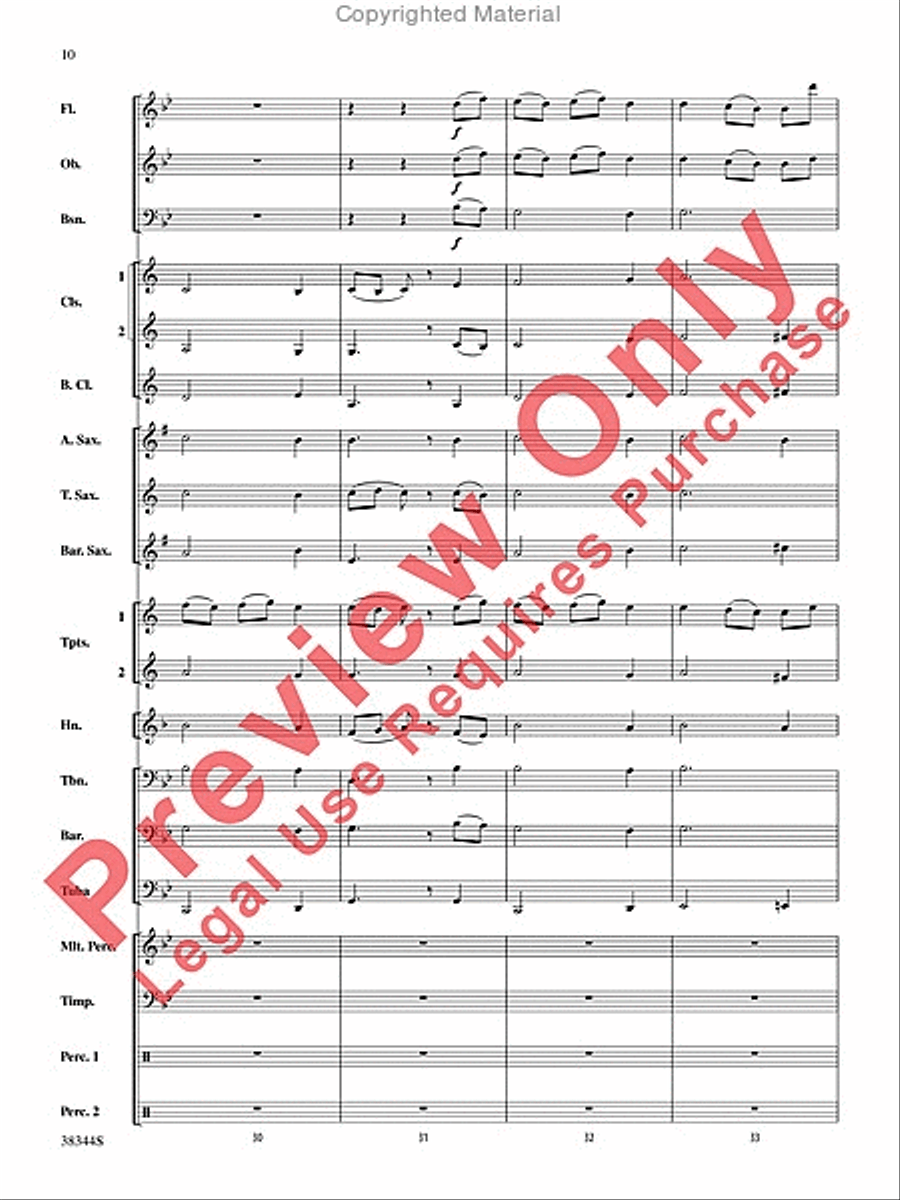 Armenian Dances, Part 1, Selections from Concert Band scores gallery preview page 11