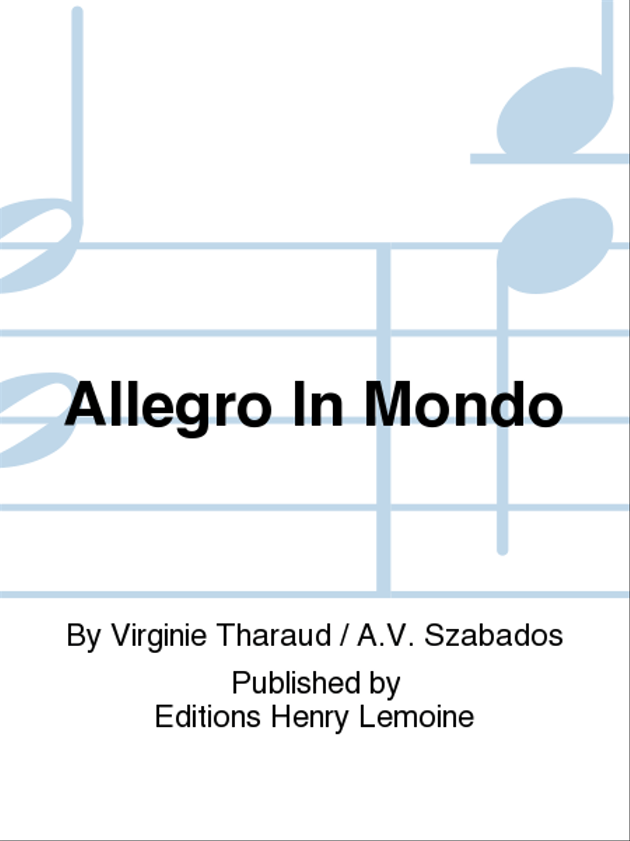 Allegro In Mondo Allegro In Mondo Collection / Songbook scores gallery preview page 1