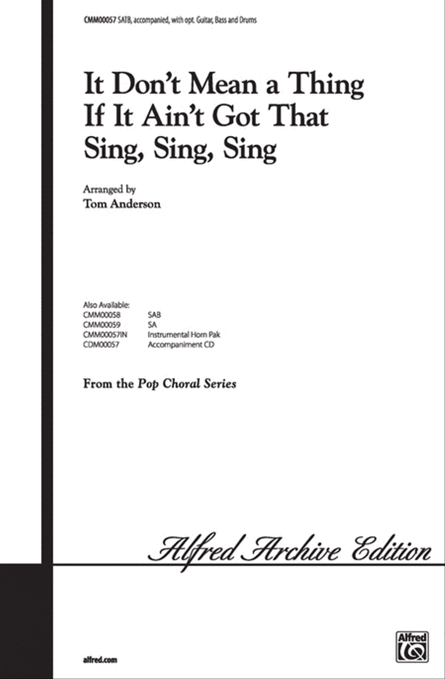 It Don't Mean a Thing If It Ain't Got That Sing, Sing, Sing 4-Part scores gallery preview page 1
