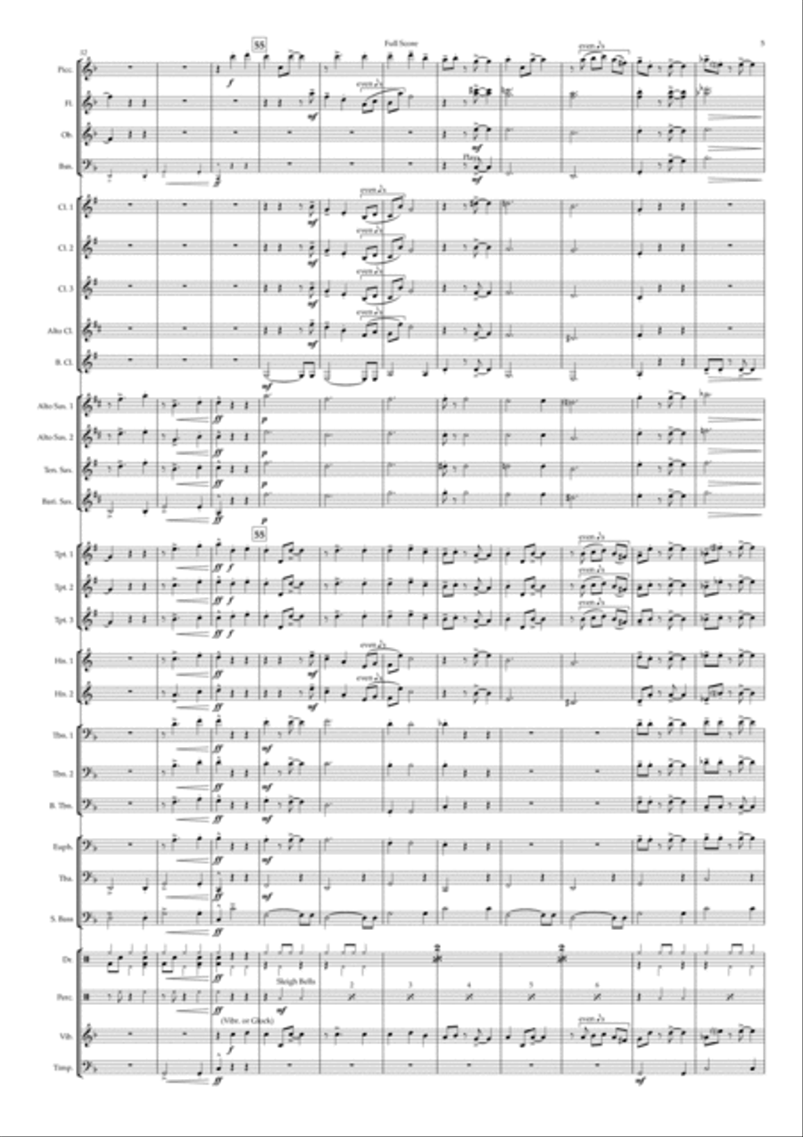 The Christmas Waltz Concert Band scores gallery preview page 5