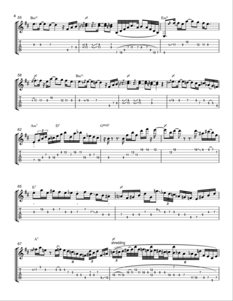 Affirmation Electric Guitar scores gallery preview page 4