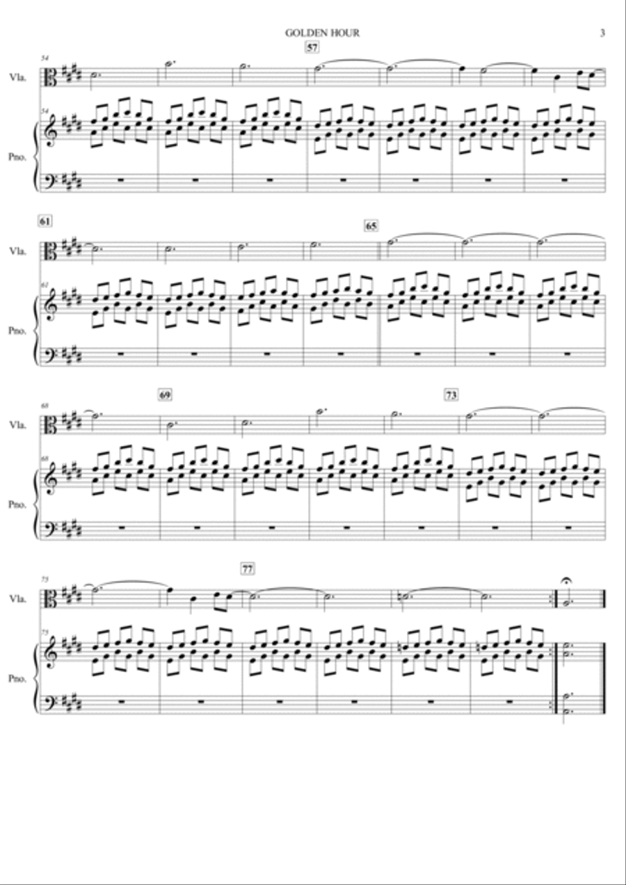 Golden Hour Viola scores gallery preview page 4