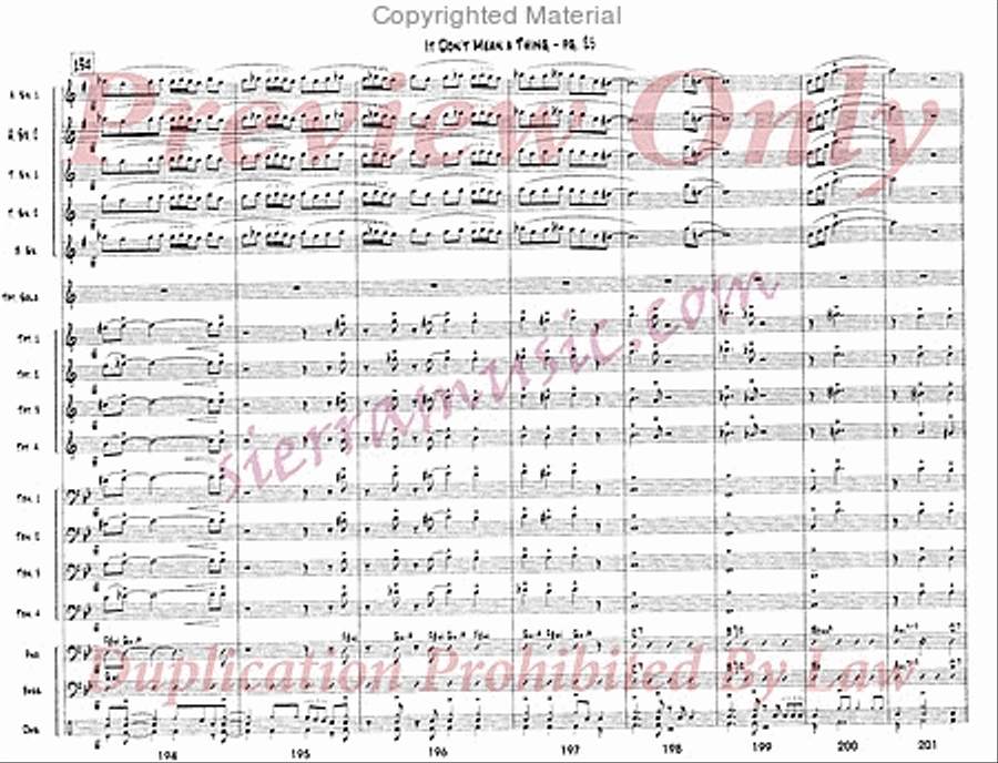 It Don't Mean a Thing If It Ain't Got That Swing Jazz Ensemble scores gallery preview page 26