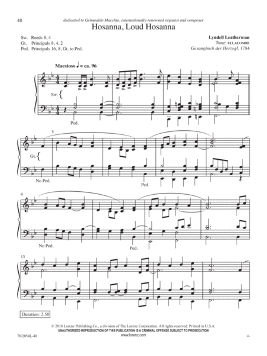 Seasons of Grace Organ Solo scores gallery preview page 9