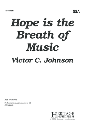 Book cover for Hope is the Breath of Music