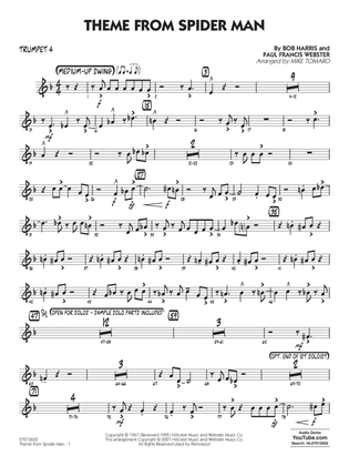 Book cover for Theme from Spider Man (arr. Mike Tomaro) - Trumpet 4