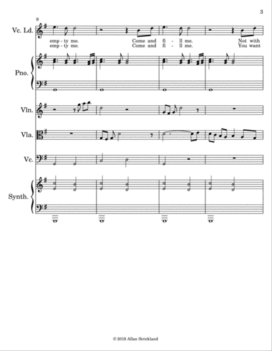 Empty Me Voice scores gallery preview page 3