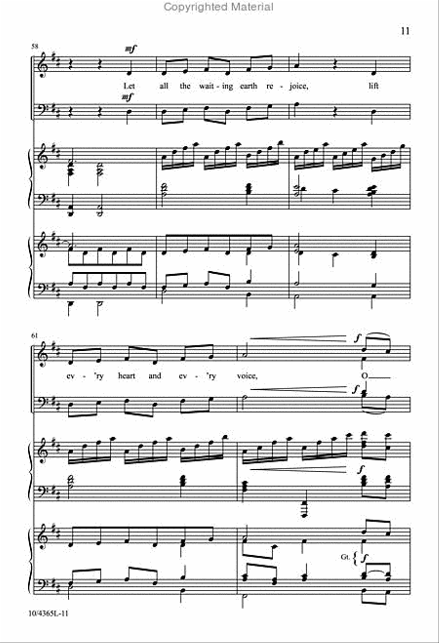 Hear How the Bells of Christmas Play 4-Part scores gallery preview page 11