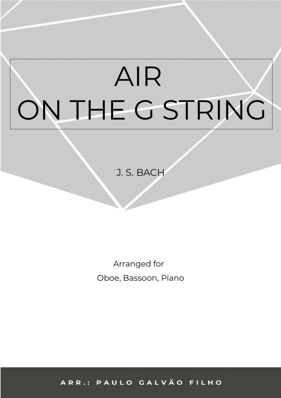 AIR ON THE G STRING - WIND PIANO TRIO (OBOE, BASSOON & PIANO) Small Ensemble scores gallery preview page 1