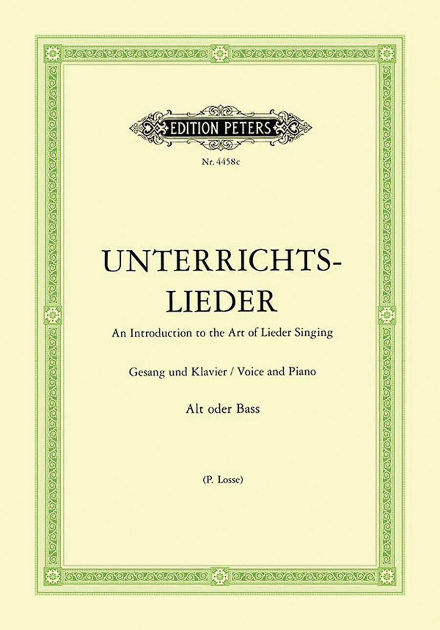 Album of 60 Lieder from Bach to Reger Low Voice scores gallery preview page 1