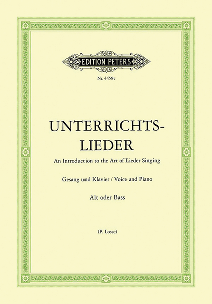 Album of 60 Lieder from Bach to Reger
