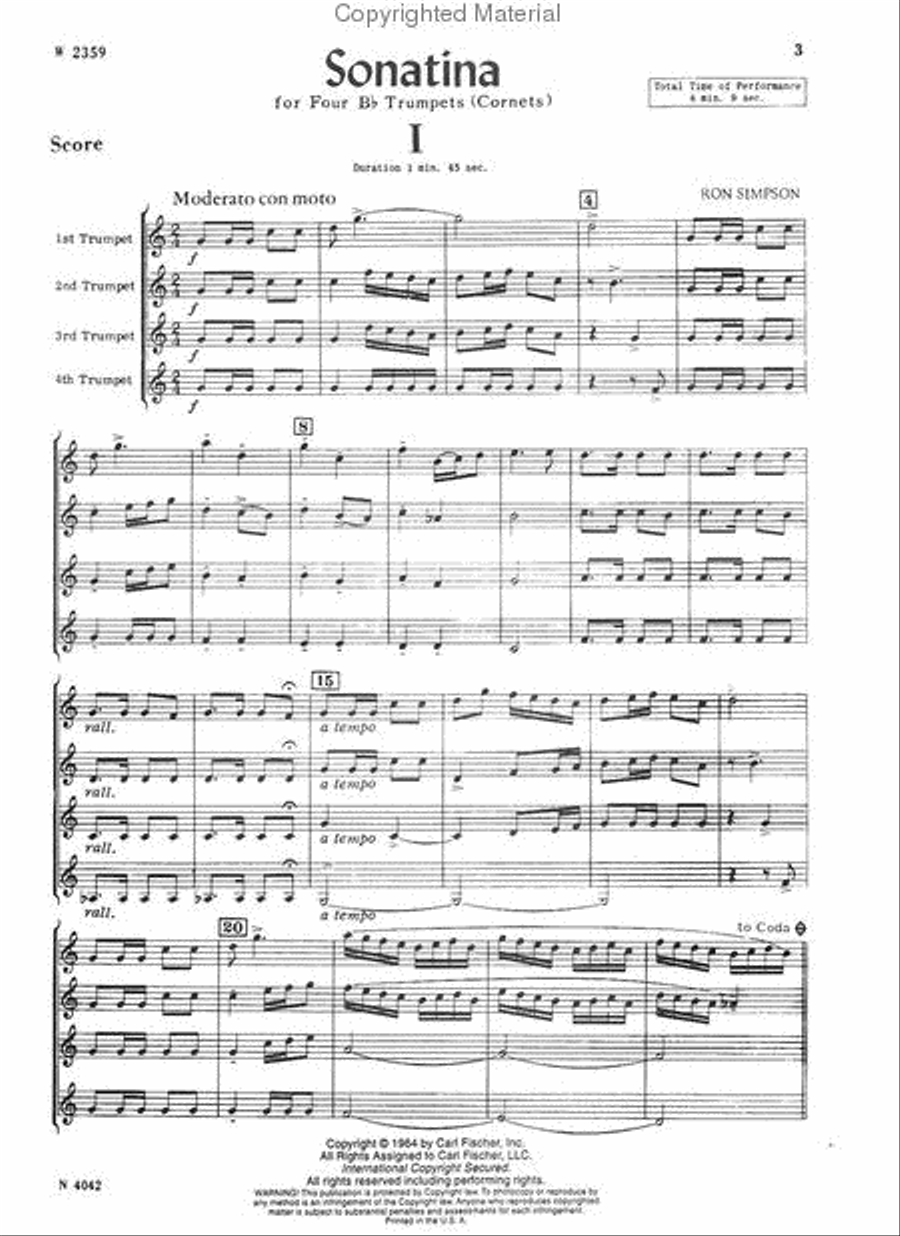 Sonatina Cornet scores gallery preview page 2