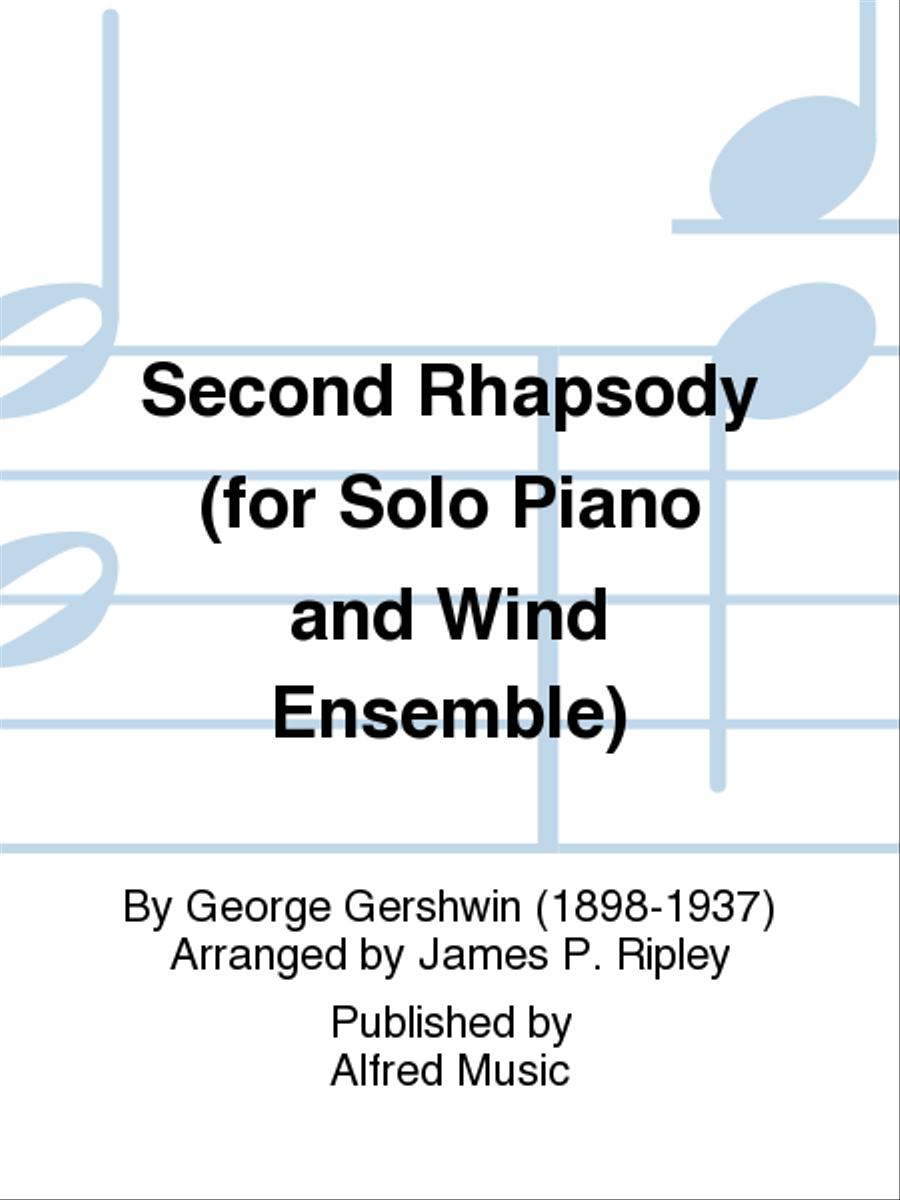 Second Rhapsody (for Solo Piano and Wind Ensemble) Concert Band scores gallery preview page 1