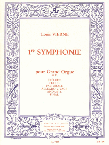 Symphonie No.1, Op.14 (organ)