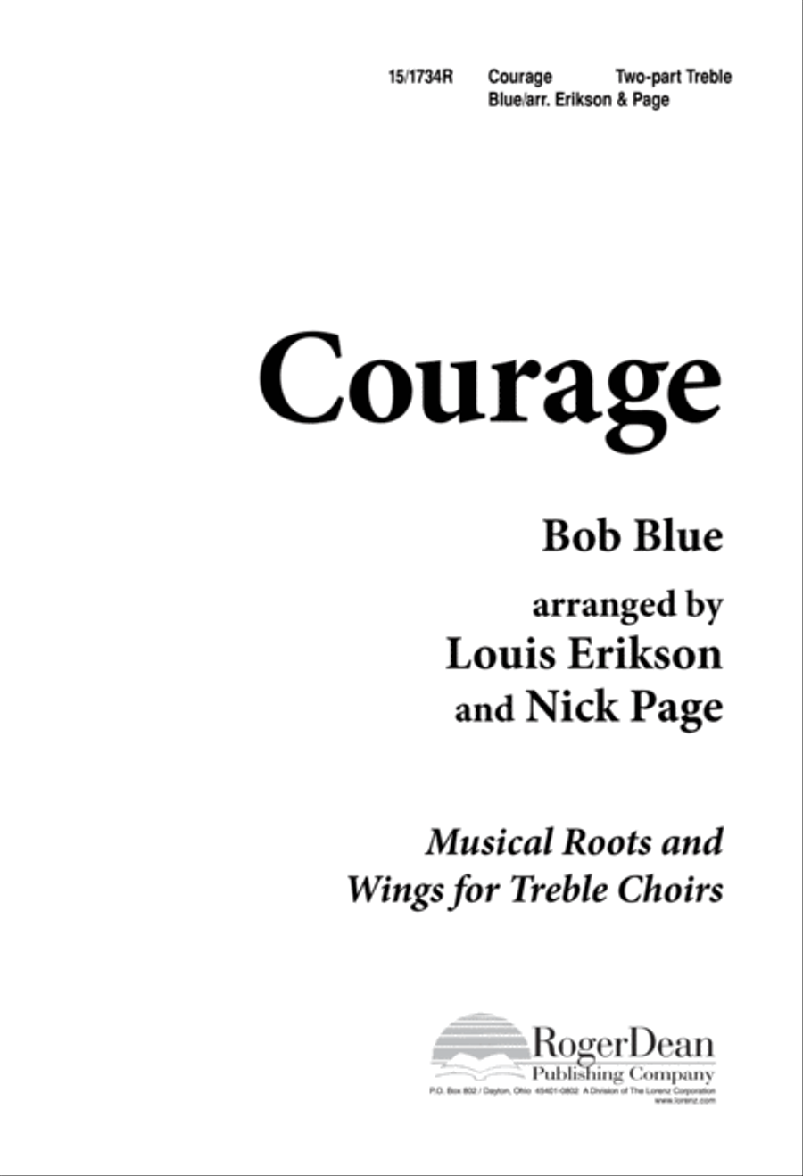 Courage 2-Part scores gallery preview page 1