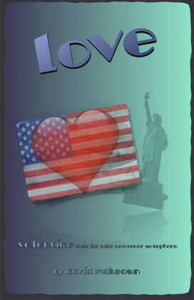 Book cover for Love, Alto and Tenor Saxophone Duet