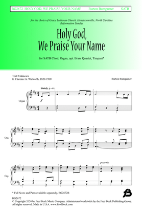 Book cover for Holy God We Praise Your Name