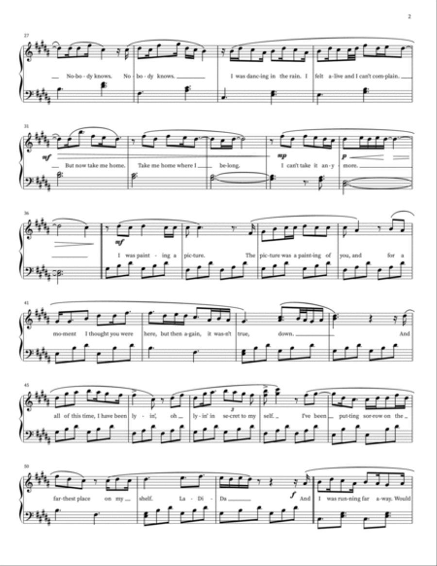Runaway Runaway Easy Piano scores gallery preview page 2