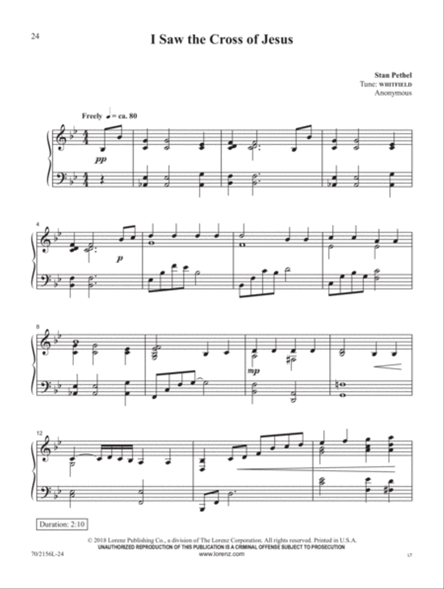 Blessed Redeemer Piano Solo scores gallery preview page 9