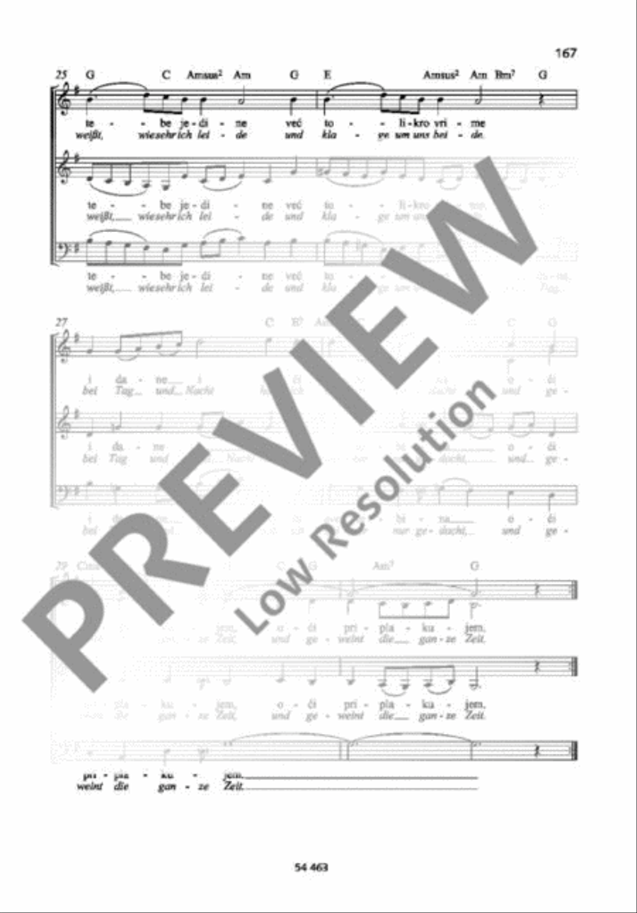 Ah! Je li gdje koja Ah! Je li gdje koja A Cappella scores gallery preview page 3