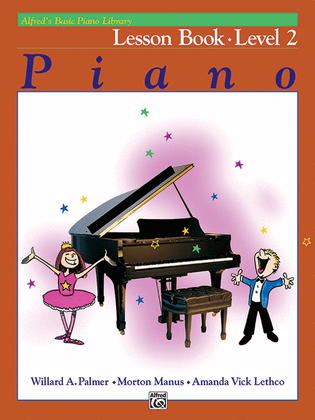 Book cover for Alfred's Basic Piano Course Lesson Book, Level 2