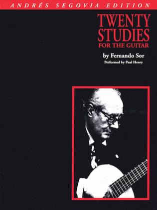 Book cover for Andres Segovia – 20 Studies for Guitar