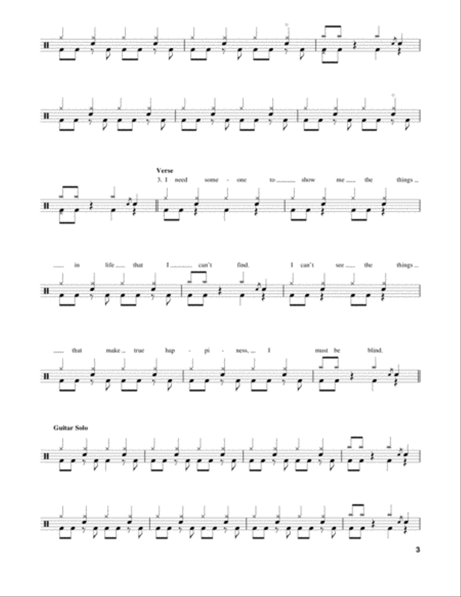 Paranoid Drum Set scores gallery preview page 3