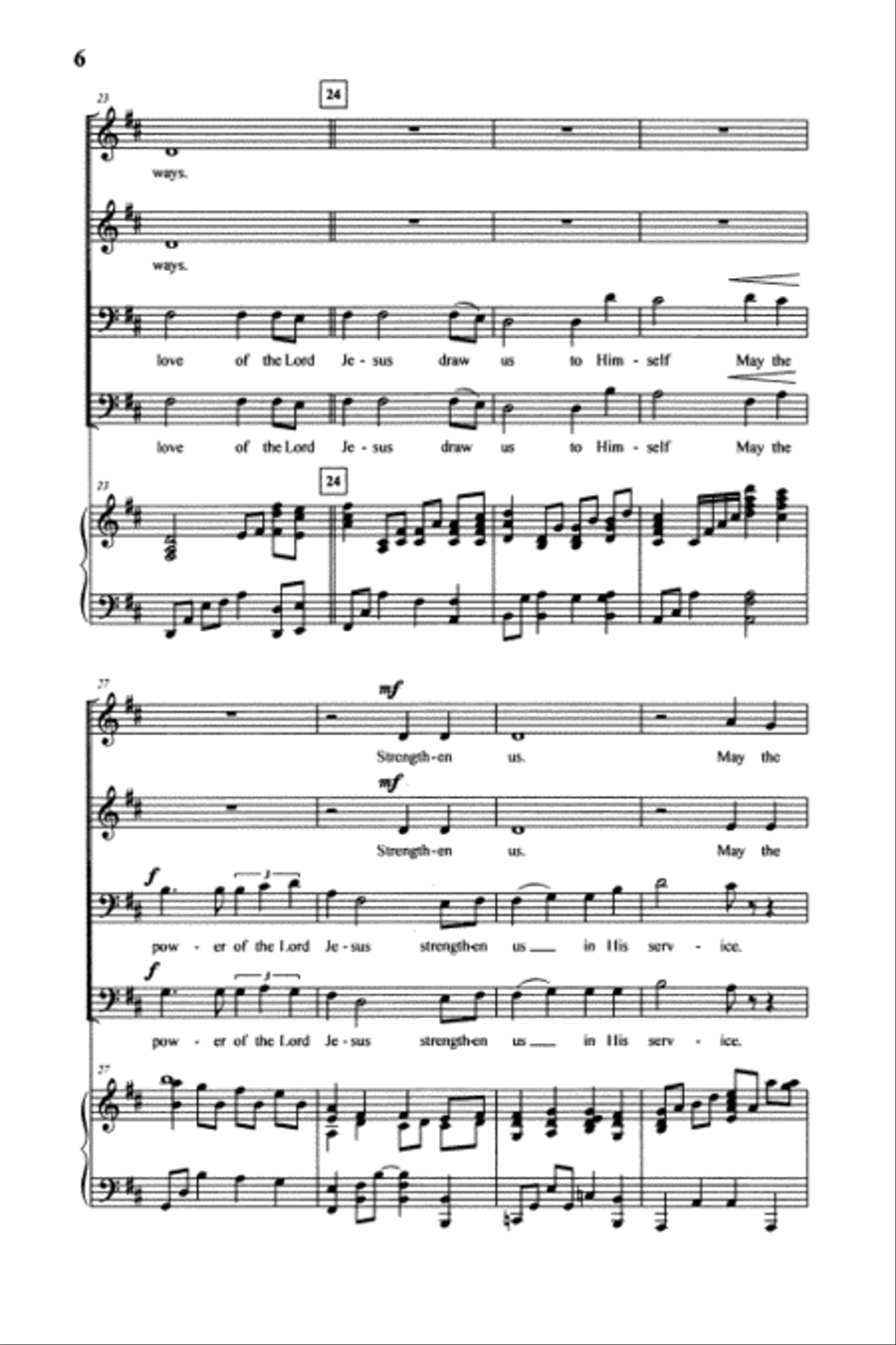 A Trinity Blessing 4-Part scores gallery preview page 5